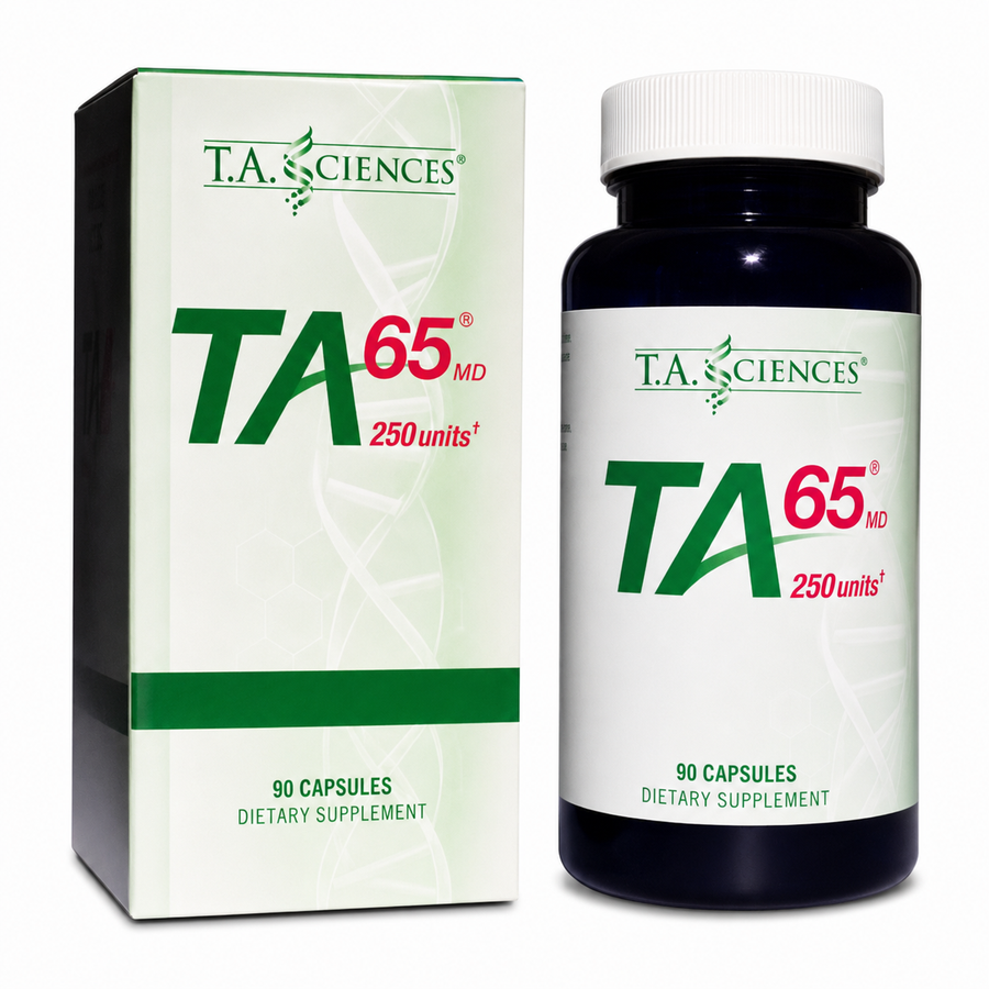 TA-65MD för telomerer – beställningsvara 250 units 90 kapslar